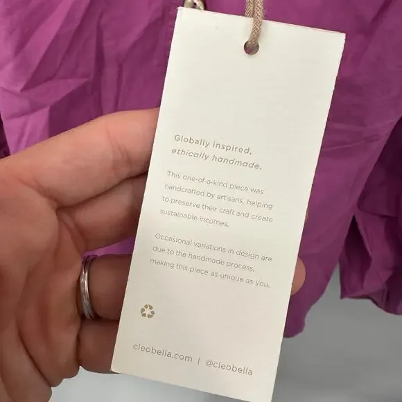 CLEOBELLA NWT Evereve Jess Organic Cotton Blouse in Orchid Purple // S - Picture 6 of 12